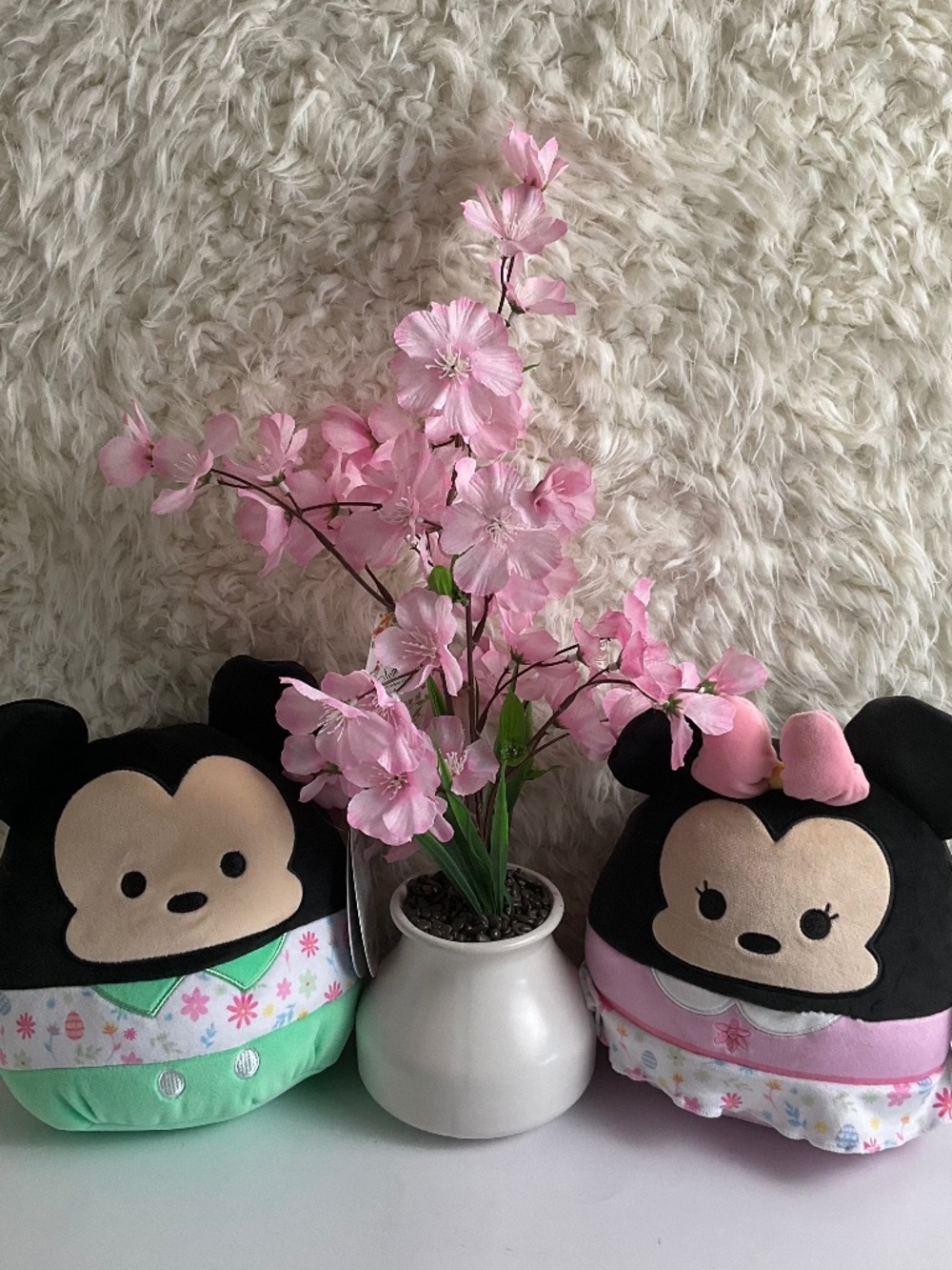 SQUISHMALLOWS DISNEY MINNIE & MICKEY MOUSE STUFFED ANIMAL PLUSH TOY SET~NWT!